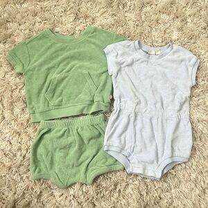 Baby Gap Terry Cloth Romper & Shorts Set 18-24M